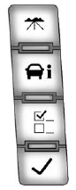 GMS Sierra: Driver Information Center (DIC). The DIC buttons are located on the instrument panel, next to the steering wheel.