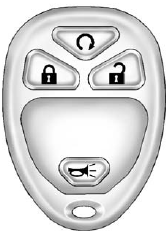 GMS Sierra: Remote Keyless Entry (RKE) System Operation. With Remote Start (without Remote Start Similar)