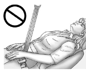 GMS Sierra: Reclining Seatbacks. Do not have a seatback reclined if the vehicle is moving.