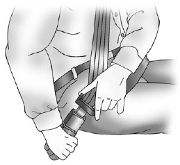 GMS Sierra: Lap-Shoulder Belt. 3. Push the latch plate into the buckle until it clicks.