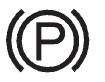 GMS Sierra: Four-Wheel Drive. A parking brake symbol is located next to the N (Neutral) symbol as a reminder to set the parking brake before shifting the transfer case into N (Neutral).