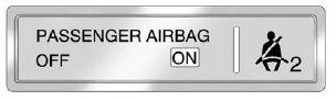 GMS Sierra: Airbag On-Off Light. United States