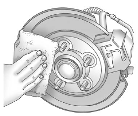 GMS Sierra: Tire Changing. 8. Remove any rust or dirt from the wheel bolts, mounting surfaces, and spare wheel.