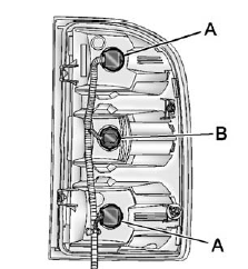 GMS Sierra: Taillamps, Turn Signal, Stoplamps, and Back-Up Lamps. B. Back-up Lamp