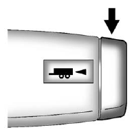 GMS Sierra: Towing Equipment. Pressing this button at the end of the shift lever turns on and off the Tow/Haul Mode.